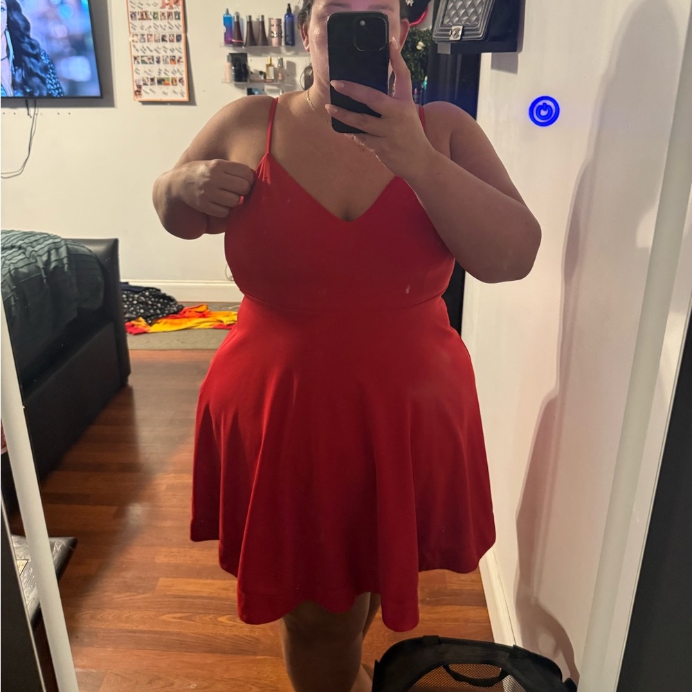 Forever 21 Vibrant Red Mini Dress
